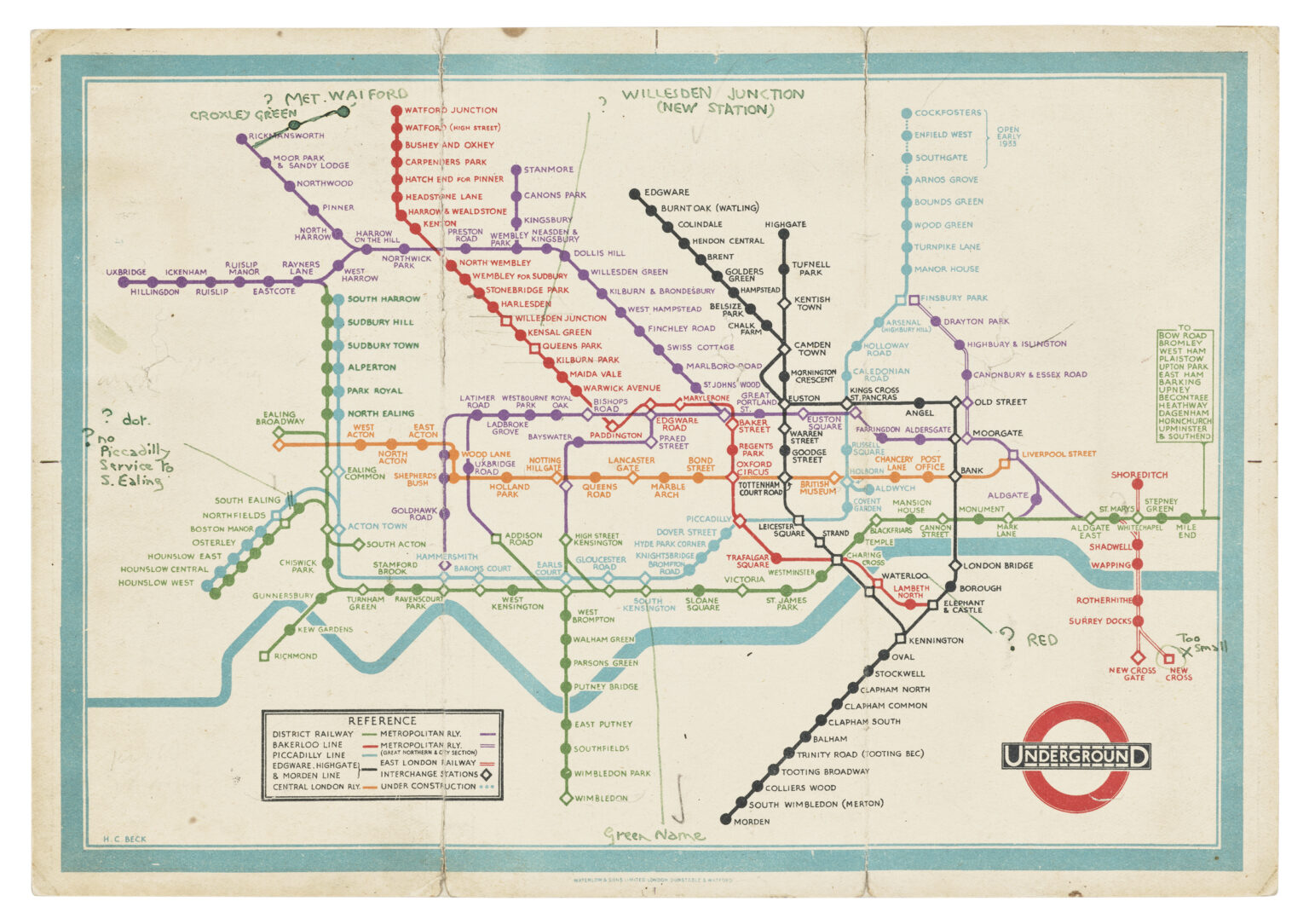 The first ever London Underground map designed by Harry Beck in 1932 sold for £88,900 at auction, showcasing the iconic diagram that still shapes the Tube today.