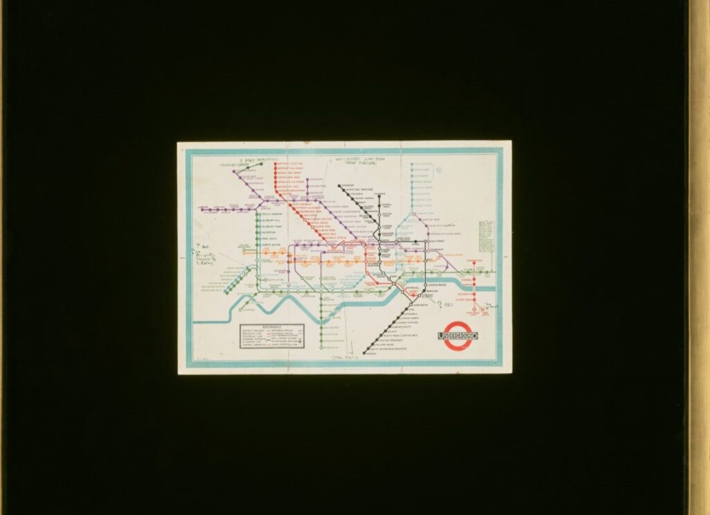 The first ever London Underground map designed by Harry Beck in 1932 sold for £88,900 at auction, showcasing the iconic diagram that still shapes the Tube today.