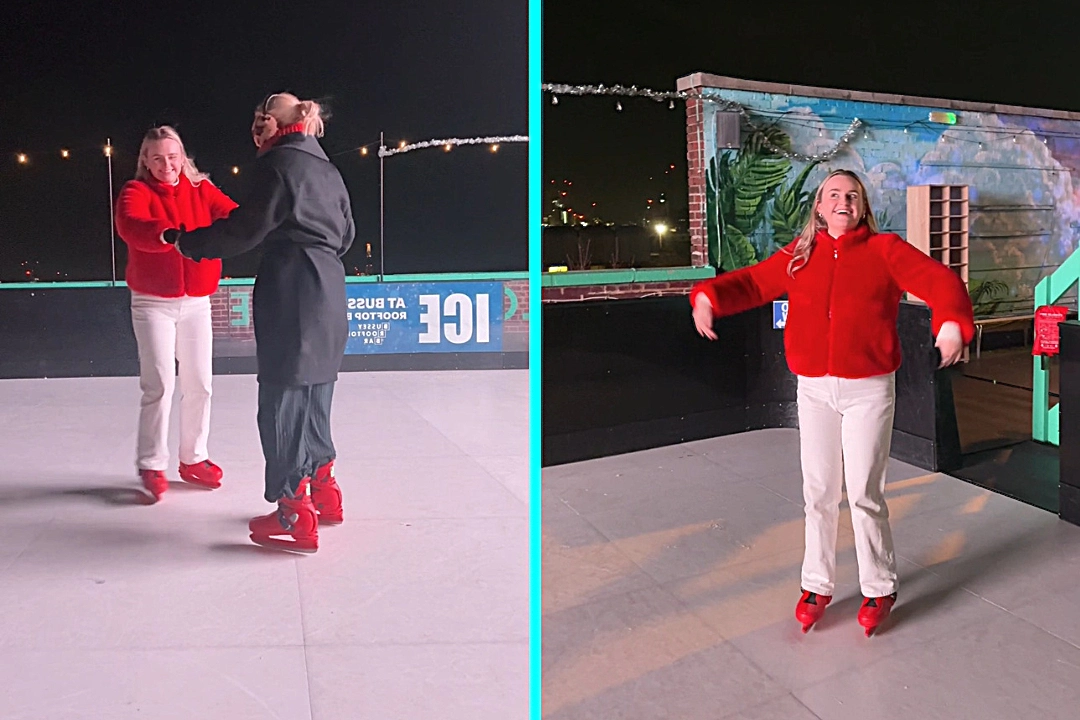 Friends paid £15 for a "rooftop ice rink" in Peckham but found plastic tiles instead of ice, making skating impossible before getting refunded after leaving within ten minutes.