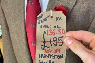 Reseller Tom Scott strikes gold in London’s wealthiest charity shops flipping designer finds like Loro Piana loafers and Hugh Laurie’s tailored jacket into £1000 profit from a single trip.