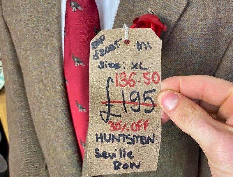 Reseller Tom Scott strikes gold in London’s wealthiest charity shops flipping designer finds like Loro Piana loafers and Hugh Laurie’s tailored jacket into £1000 profit from a single trip.