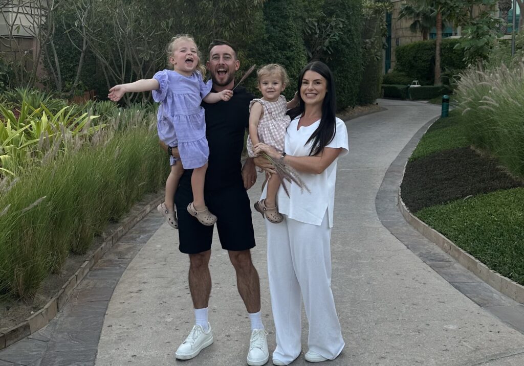 A British mum who moved her family from the UK to Dubai says sunshine lower taxes and outdoor living have boosted their happiness by a thousand fold and transformed their lifestyle.