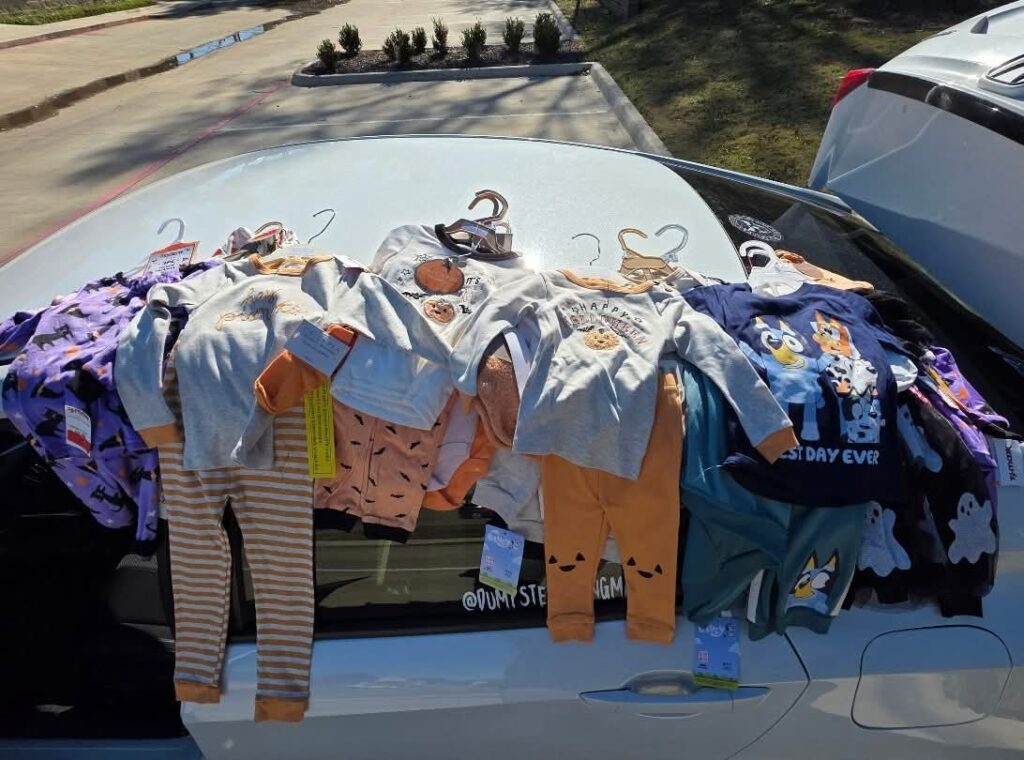 A mum earning up to £3,000 a month dumpster diving is funding a lavish Christmas waterpark holiday for her kids by reselling brand new goods rescued from bins.