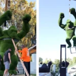 Jason Derulo shocks fans by installing a £165000 grass gorilla at his LA home as the giant 15 foot artwork goes viral drawing mixed reactions over the singer’s bold and extravagant purchase.
