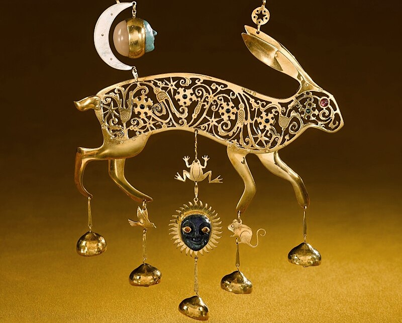 Golden hare from 1979 Masquerade treasure hunt sells for £82550 at Sotheby’s after sparking worldwide riddles and decades of fascination with the iconic 18 carat jewelled prize.