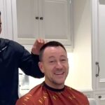 John Terry pranked by celebrity barber Ahmed Alsanawi who called him good boy mid haircut prompting a foul mouthed reaction and playful headlock as fans howl with laughter.