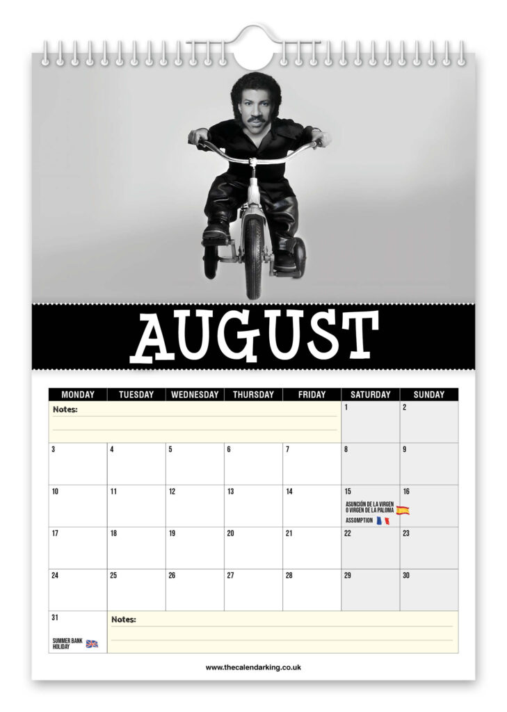 Pop icon Lionel Richie gets hilariously pint sized in a quirky 2026 novelty calendar featuring AI snaps from red carpets to tiny pianos perfect gift laughs worldwide fun.