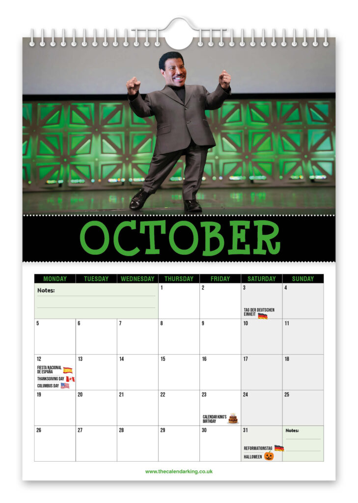 Pop icon Lionel Richie gets hilariously pint sized in a quirky 2026 novelty calendar featuring AI snaps from red carpets to tiny pianos perfect gift laughs worldwide fun.