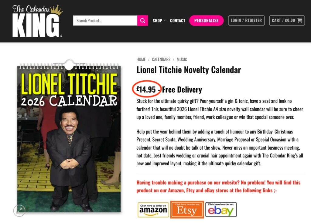Pop icon Lionel Richie gets hilariously pint sized in a quirky 2026 novelty calendar featuring AI snaps from red carpets to tiny pianos perfect gift laughs worldwide fun.