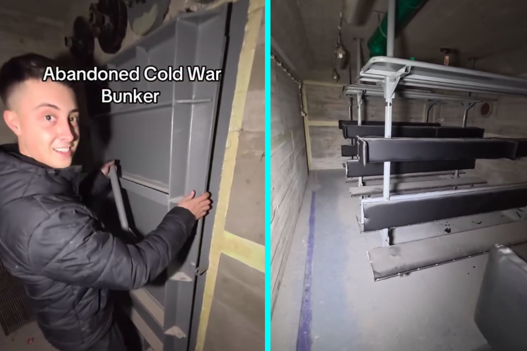 An explorer found an abandoned Cold War bunker in Germany frozen in time, with beds, showers and chairs in immaculate condition despite decades of dust and dereliction since the 1960s.
