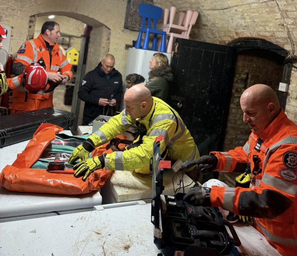 Dog trapped between walls at Southsea Model Village sparks dramatic rescue as fire crews cut through bricks to save Jack Russell Benny and reunite him safely with owner.