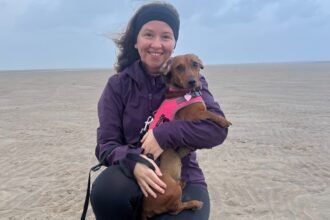 Mischievous dachshund Penny was caught on camera stealing and eating dog treats from a Secret Santa gift under the Christmas tree while her owners were at work.