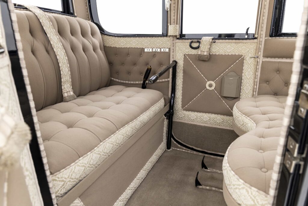 A 1912 Baker Electric Model V one of the world’s earliest electric cars is heading to auction for £375,000 celebrated for its design history and meticulous restoration.