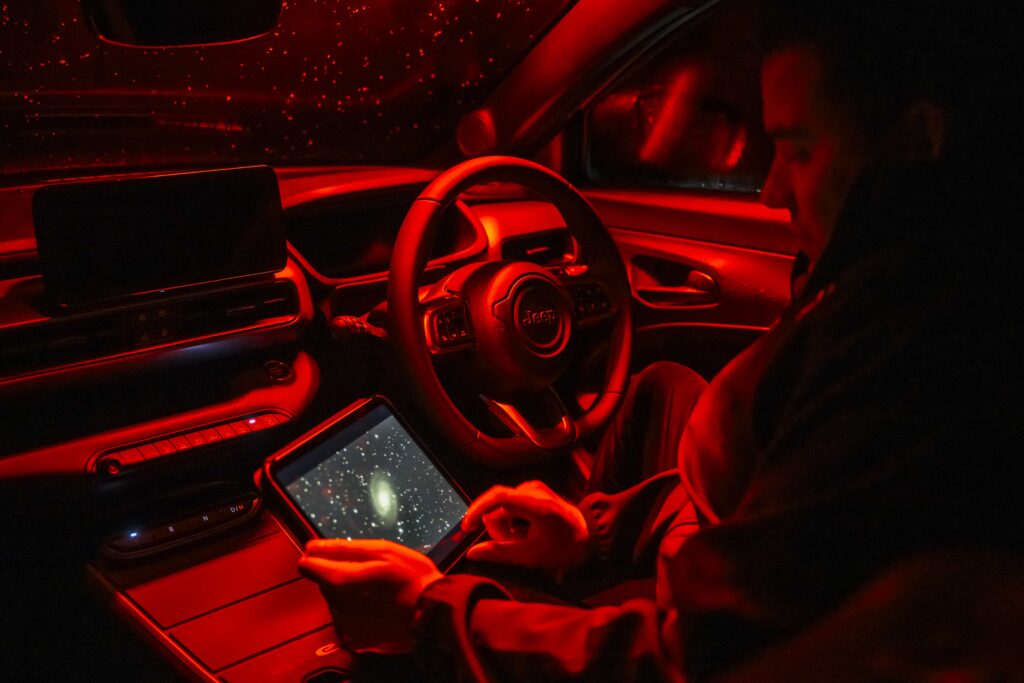 A one off £35,000 Jeep Avenger Stargazer concept features a roof mounted telescope, stargazing gear and cosmic themed design to help Brits explore the night sky and cut light pollution.