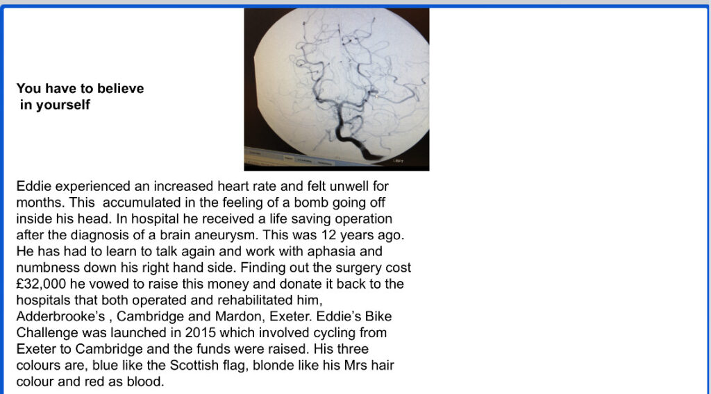 Cancer survivor transforms brain scans into colourful paintings turning illness into art as patient stories become emotional tributes celebrating healing resilience and the NHS.