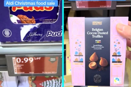 A British dad reveals Aldi as the best supermarket for post-Christmas bargains, with branded treats slashed to £1 as shoppers rush to snap up yellow sticker deals.