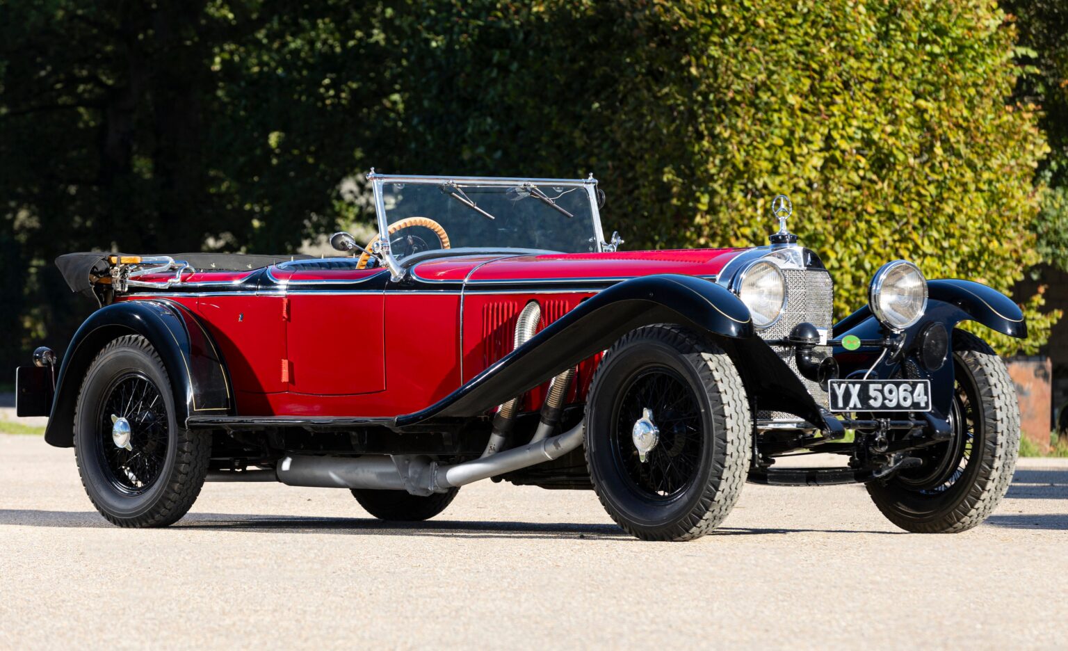 Peter Ustinov’s 1928 Mercedes 36/220 S Type, a rare 6.8 litre supercar needing full restoration after 38 years off the road, is up for auction at £1.75m with Bonhams.