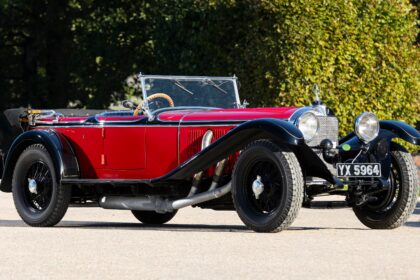 Peter Ustinov’s 1928 Mercedes 36/220 S Type, a rare 6.8 litre supercar needing full restoration after 38 years off the road, is up for auction at £1.75m with Bonhams.
