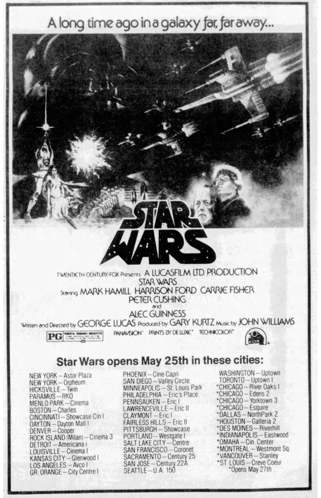 A rare original 1977 Star Wars poster from producer Gary Kurtz sells for £2.9m tripling estimates as the iconic Tom Jung artwork becomes one of the most valuable pieces in franchise history.