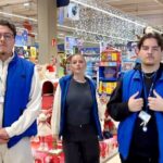 Supermarket hires security guard to protect teenage cashier after her checkout dance videos went viral on TikTok, drawing crowds and millions of views at French store site.