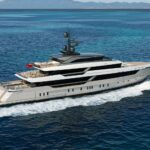 The £162m Sanlorenzo 58Steel Perla Lunar superyacht offers hybrid efficiency luxury lounges spa cinema pool and a full office making it the ultimate work from home retreat at sea.