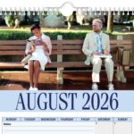 Funny Forrest Trump calendar turns Donald Trump into Forrest Gump with iconic movie scenes creating a quirky 2026 collectible that promises laughs for fans.