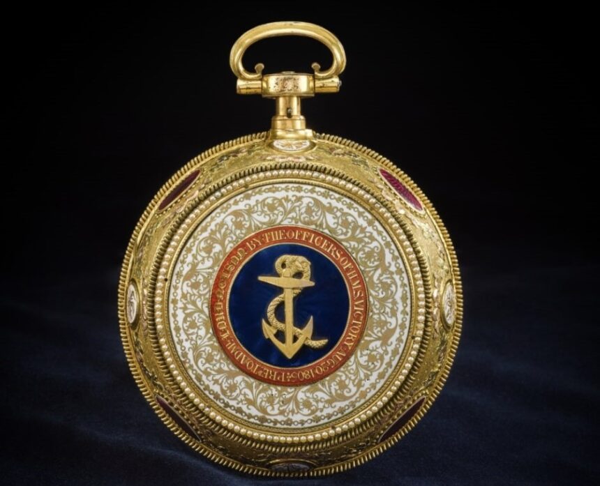 A unique gold Victory Watch gifted to Admiral Lord Nelson weeks before Trafalgar goes on sale with Sothebys and could fetch up to £400000 after two centuries of history.