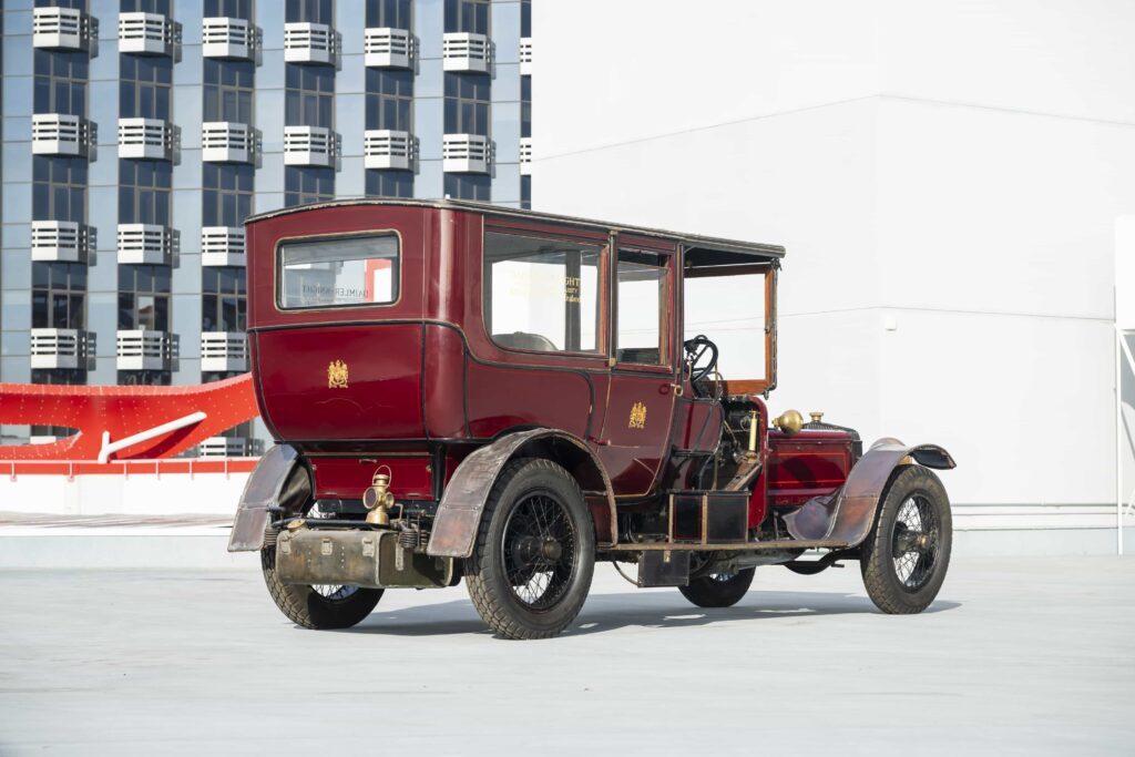 A rare 115 year old Daimler once driven by King George V for 14 years is heading to auction for £335,000 after covering 177,000 miles and crossing from royal duty to the US.