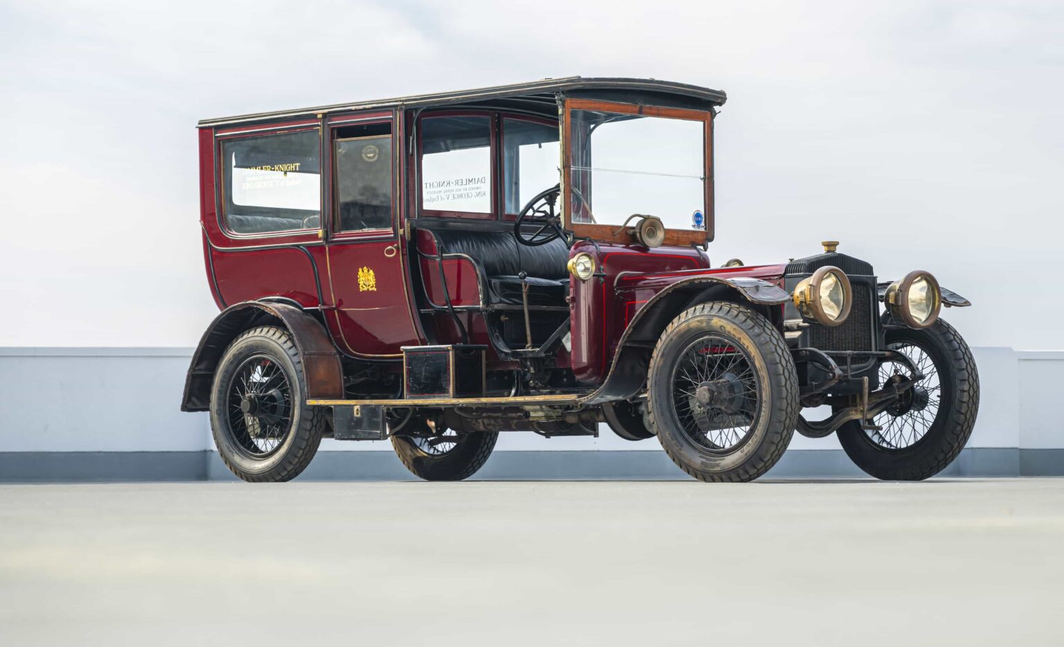 A rare 115 year old Daimler once driven by King George V for 14 years is heading to auction for £335,000 after covering 177,000 miles and crossing from royal duty to the US.