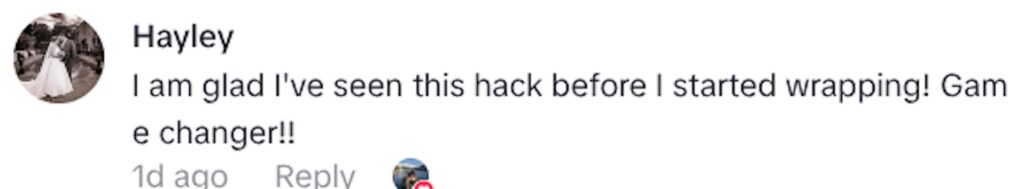 A viral Christmas wrapping hack using an ironing board has been hailed as genius after saving backs reducing mess and turning festive gift wrapping into a game changer.