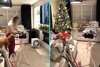 A viral Christmas wrapping hack using an ironing board has been hailed as genius after saving backs reducing mess and turning festive gift wrapping into a game changer.
