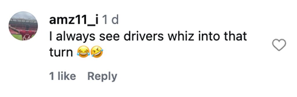 Social media comment on the post of Double decker bus smashes into a bus lane sign in Docklands during rush hour leaving the front badly damaged as onlookers joke and a tow truck clears the road.