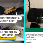 Reselling expert snaps up rare vintage Fendi handbag for £3.50 in a charity shop then flips it for £400 on Vinted- revealing tips on spotting designer gems fast.