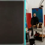 Brown block painting expected to fetch £6,000 at auction - part of 260-work collection by British abstract artist John Plumb hidden 18 years, worth £180,000.