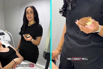 Beauty salon divides opinion with hairy cookie video promoting laser hair removal - some find it funny while others say it reinforces harmful beauty standards.