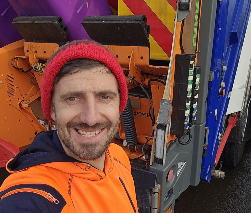 Bin man Ashley warns his 150,000 TikTok followers that crisp packets contaminate recycling bins and should go to supermarkets instead, as they are a different type of plastic.