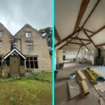 Urban explorer discovers £1.4m abandoned mansion in Gloucester with swimming pool, snooker table - renovation halted mid-project, now decaying deep in overgrown woodland.