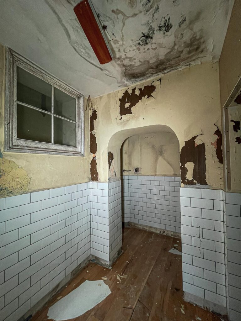 Urban explorer discovers £1.4m abandoned mansion in Gloucester with swimming pool, snooker table - renovation halted mid-project, now decaying deep in overgrown woodland.