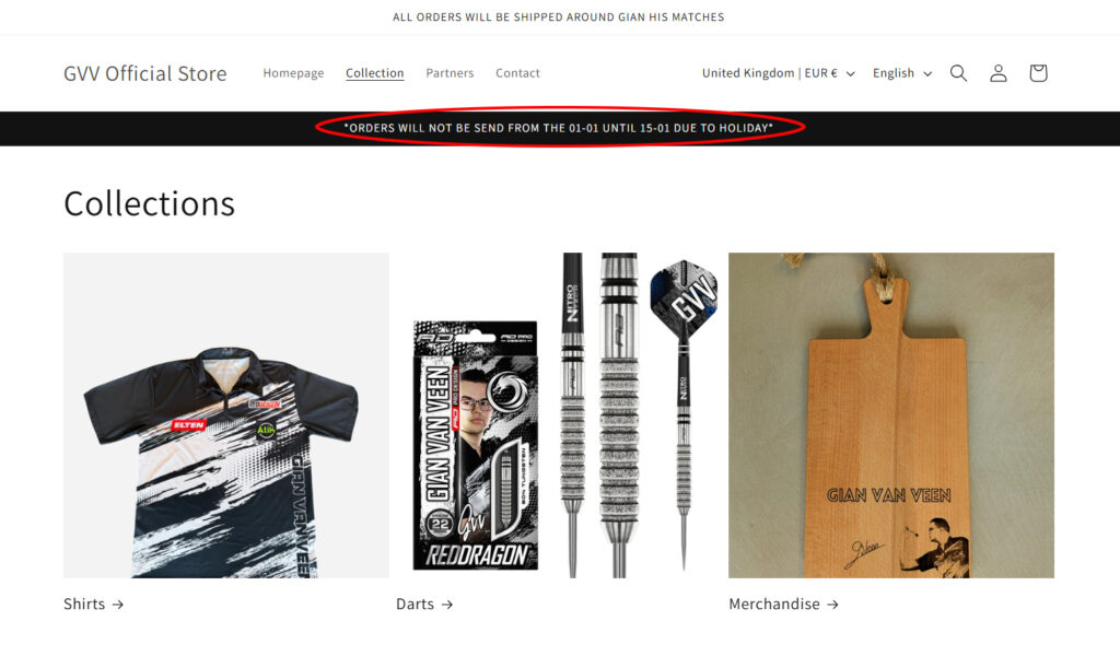 Darts sensation Gian van Veen sends merchandise staff on holiday after shock Worlds run becoming second favourite as fans wait longer for replica gear on.