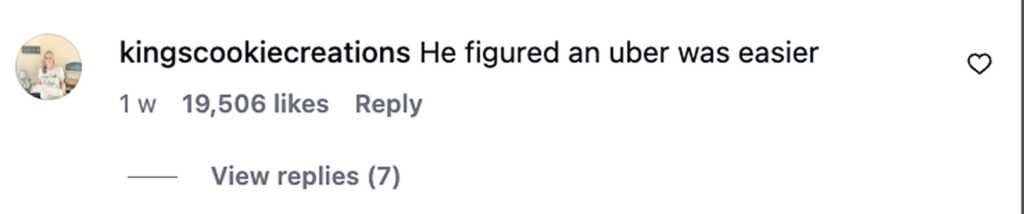 Social media comment on the post of Cheeky cat Bruce caught hitching ride on estate agent's car roof in Mantua, Utah. The polydactyl moggy was escorted home after neighbors flagged down driver.