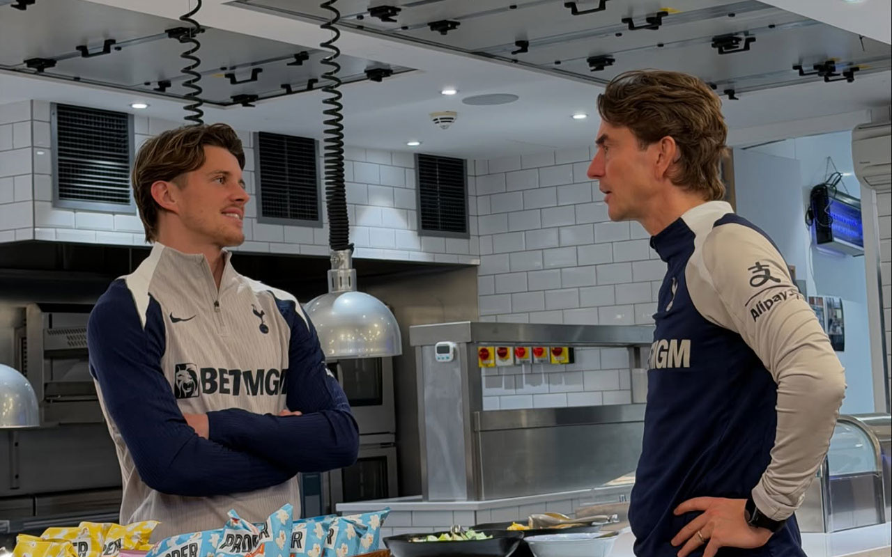 Football fans are stunned after spotting the uncanny resemblance between new Tottenham signing Conor Gallagher and boss Thomas Frank, joking the pair look like father and son