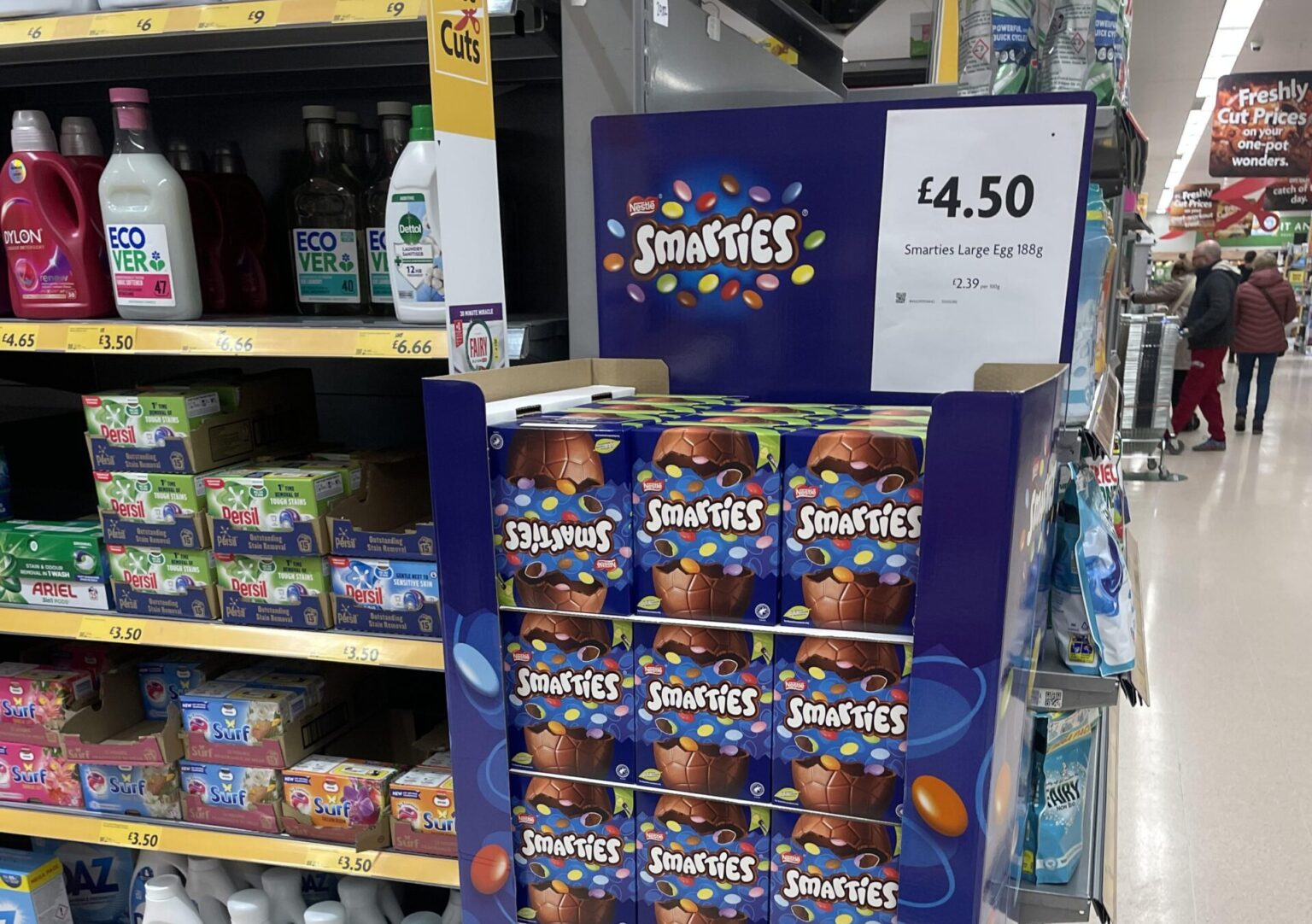 Morrisons shocks shoppers by selling Easter eggs just days after Christmas, with Smarties eggs and Creme Eggs already on shelves months before Easter.