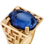 Elvis Presley’s sapphire ring, worn on stage and engraved with his initials, is heading to auction for £65,000 alongside his gold medical ID bracelet in New Orleans sale