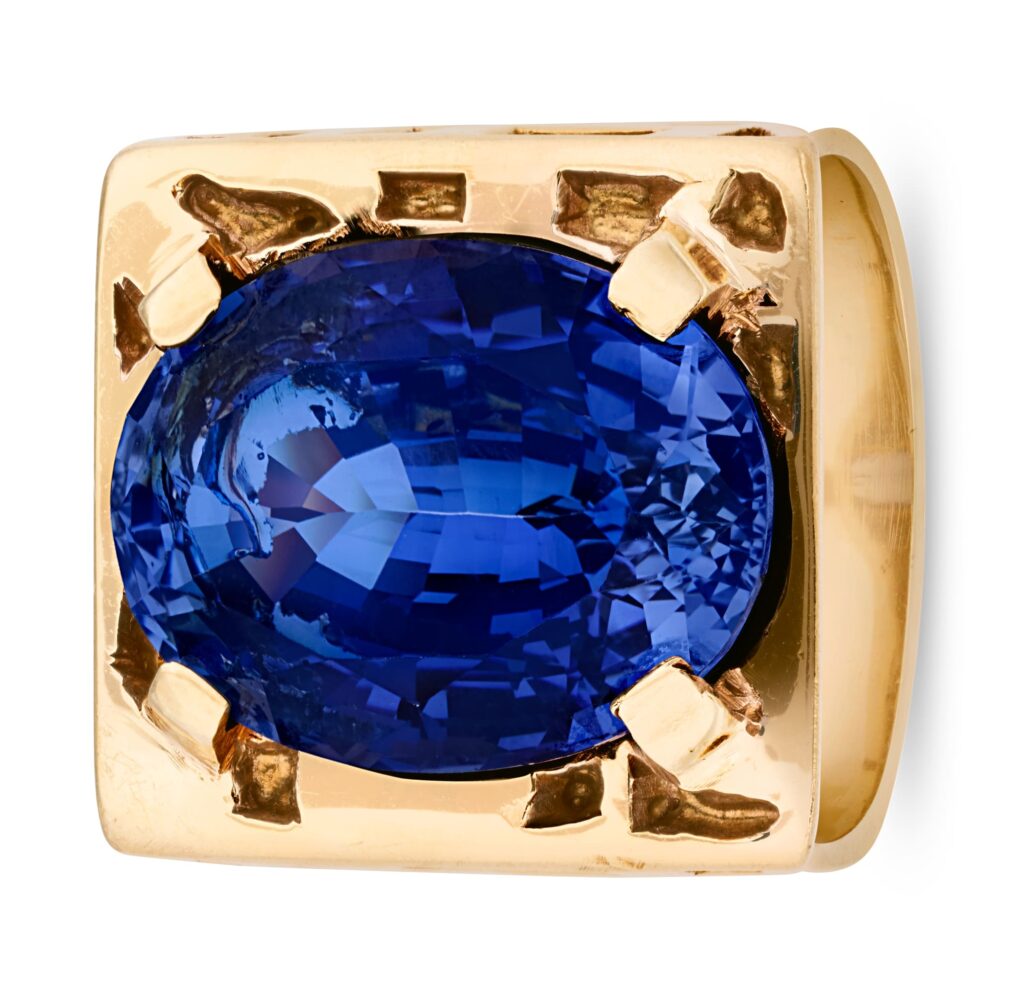 Elvis Presley’s sapphire ring, worn on stage and engraved with his initials, is heading to auction for £65,000 alongside his gold medical ID bracelet in New Orleans sale
