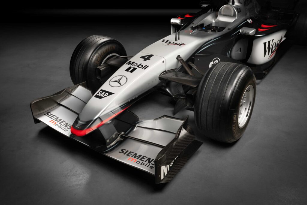 The McLaren F1 car David Coulthard drove to his final career victory is heading to auction, with the historic 211mph racer expected to fetch up to £1.2m.