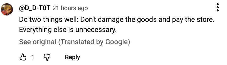 Social media comment on the post of Customers brawl over trolleys at IKEA closing-down sale in China - woman snatches cart from man sparking three-way tug-of-war as Swedish giant shuts 7 stores.