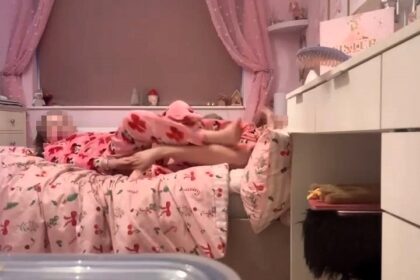 Ghostly voice saying no, don't recorded in bedroom of haunted family home terrifies two young girls aged 11 and 12. First time spirit captured on camera in Hampshire house.