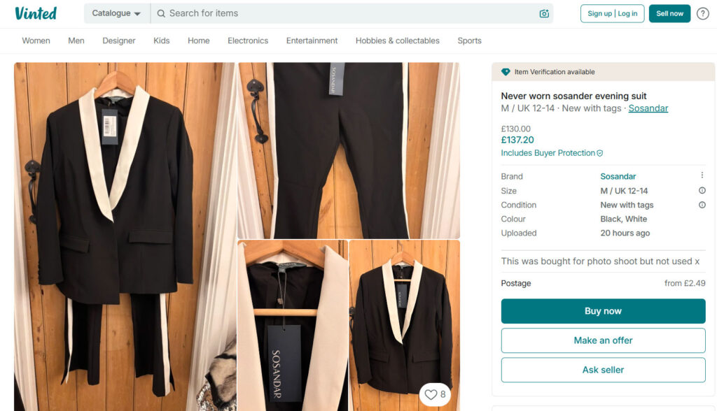 Hollyoaks star Tamara Wall flogging Grace Black's costumes on Vinted after 13 years - fans can buy designer outfits worn on screen including sequined suits with signed photos.