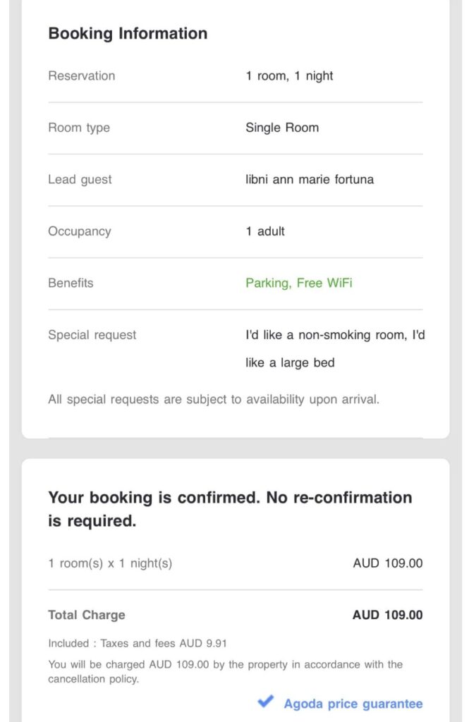 Horrified traveller's budget hotel stay goes viral after filming tiny bed squeezed inches from toilet and shower at Airport Hotel Sydney. Libni Fortuna paid £55.