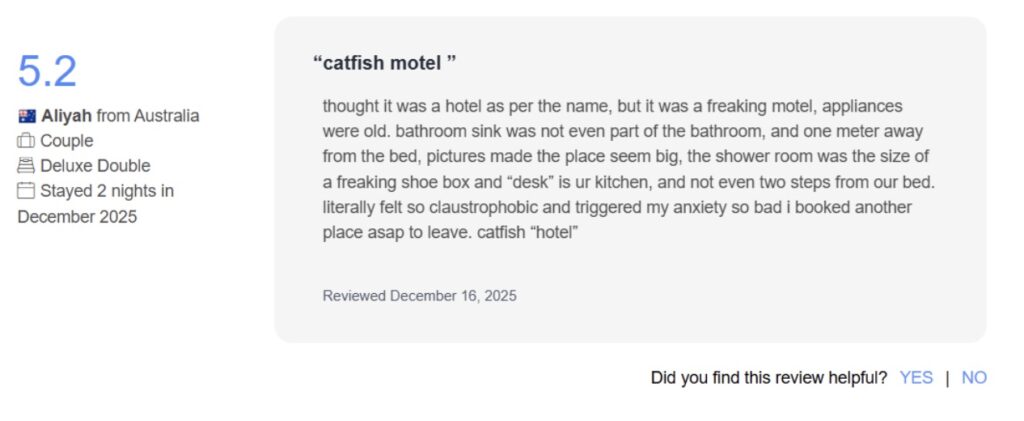 Horrified traveller's budget hotel stay goes viral after filming tiny bed squeezed inches from toilet and shower at Airport Hotel Sydney. Libni Fortuna paid £55.